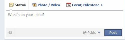 FB1 facebook page status update